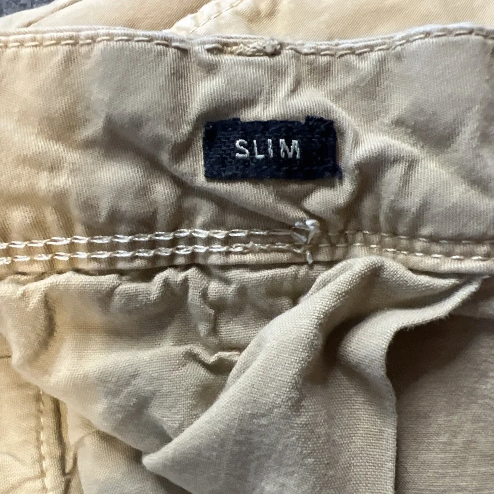 American Eagle Next Level‎ Flex Slim Straight Pants 32x34 Tan Cotton Blend Mens